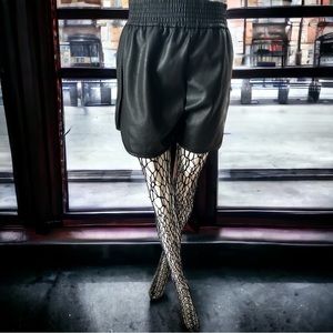 NWT Wolford vegan leather black shorts SZ S